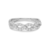 Thumbnail Image 3 of 1/2 CT. T.W. Diamond Infinity Ring in 10K White Gold