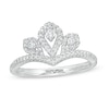 Thumbnail Image 0 of Marilyn Monroe™ Collection 1/3 CT. T.W. Diamond Crown Ring in 10K White Gold