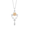 Thumbnail Image 1 of Collector's Edition Enchanted Disney Beauty and the Beast Diamond Pendant in Sterling Silver