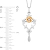 Thumbnail Image 3 of Collector's Edition Enchanted Disney Beauty and the Beast Diamond Pendant in Sterling Silver