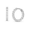 Thumbnail Image 0 of 1 CT. T.W. Diamond Inside-Out Hoop Earrings in 10K White Gold