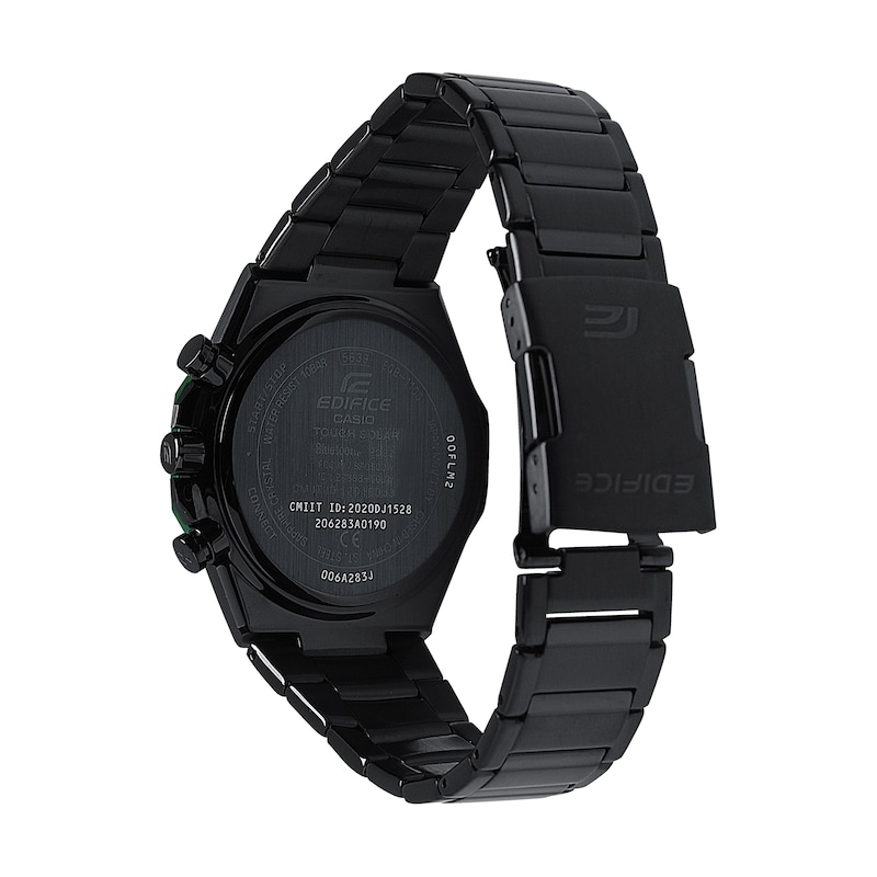 Land med statsborgerskab grundlæggende Sherlock Holmes Men's Casio Edifice Solar Powered Chronograph Black IP Watch with Black  Dial (Model: EQB1100XDC1A) | Zales Outlet