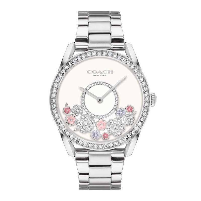 Main Image 1 of Ladies' Coach Preston Crystal Accent Watch with White Dial (Model: 14503775)