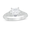 Thumbnail Image 0 of Vera Wang Love Collection 1-1/2 CT. T.W. Certified Princess-Cut Diamond Engagement Ring in 14K White Gold (I/SI2)
