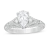 Thumbnail Image 1 of Vera Wang Love Collection 1-1/2 CT. T.W. Certified Pear-Shaped Diamond Engagement Ring in 14K White Gold (I/SI2)