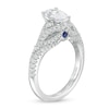 Thumbnail Image 3 of Vera Wang Love Collection 1-1/2 CT. T.W. Certified Pear-Shaped Diamond Engagement Ring in 14K White Gold (I/SI2)