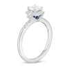 Thumbnail Image 3 of Vera Wang Love Collection 3/4 CT. T.W. Cushion-Cut Diamond Collar Engagement Ring in 14K White Gold