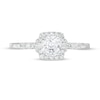 Thumbnail Image 4 of Vera Wang Love Collection 3/4 CT. T.W. Cushion-Cut Diamond Collar Engagement Ring in 14K White Gold