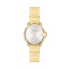 Thumbnail Image 1 of Ladies' Coach Arden Gold-Tone IP Bangle Watch with Silver-Tone Dial (Model: 14503692)