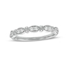 Thumbnail Image 1 of 1/4 CT. T.W. Diamond Duos Vintage-Style Band in 10K White Gold