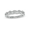 Thumbnail Image 1 of 3/8 CT. T.W. Diamond Stack-Look Band in 10K White Gold