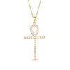 Thumbnail Image 1 of 1/3 CT. T.W. Diamond Ankh Cross Pendant in 10K Gold