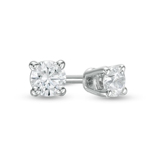 Mini Pear Diamond Threaded Flat Back Earring, .54GMS .2CT