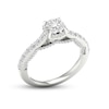 Thumbnail Image 3 of Trouvaille Collection 1-1/4 CT. T.W. DeBeers®-Graded Diamond Frame Engagement Ring in Platinum (F/I1)