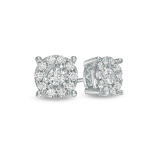 Mini Pear Diamond Threaded Flat Back Earring, .54GMS .2CT