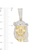 Thumbnail Image 1 of Men's 1-1/2 CT. T.W. Diamond Jesus Head Necklace Charm in 10K Gold