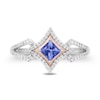 Thumbnail Image 3 of Enchanted Disney Ultimate Princess Celebration Tanzanite and 1/5 CT. T.W. Diamond Ring in Sterling Silver