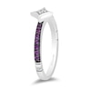 Thumbnail Image 2 of Enchanted Disney Ultimate Princess Celebration Ariel Amethyst and Diamond Accent Star Stackable Ring in Sterling Silver