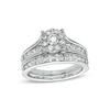 Thumbnail Image 0 of 1-1/2 CT. T.W. Diamond Frame Bridal Set in 10K White Gold