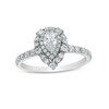 Thumbnail Image 1 of 3/4 CT. T.W. Pear-Shaped Diamond Double Frame Engagement Ring in 14K White Gold