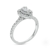 Thumbnail Image 3 of 3/4 CT. T.W. Pear-Shaped Diamond Double Frame Engagement Ring in 14K White Gold