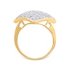 Thumbnail Image 2 of 1-1/2 CT. T.W. Composite Diamond Tilted Square Ring in 10K Gold