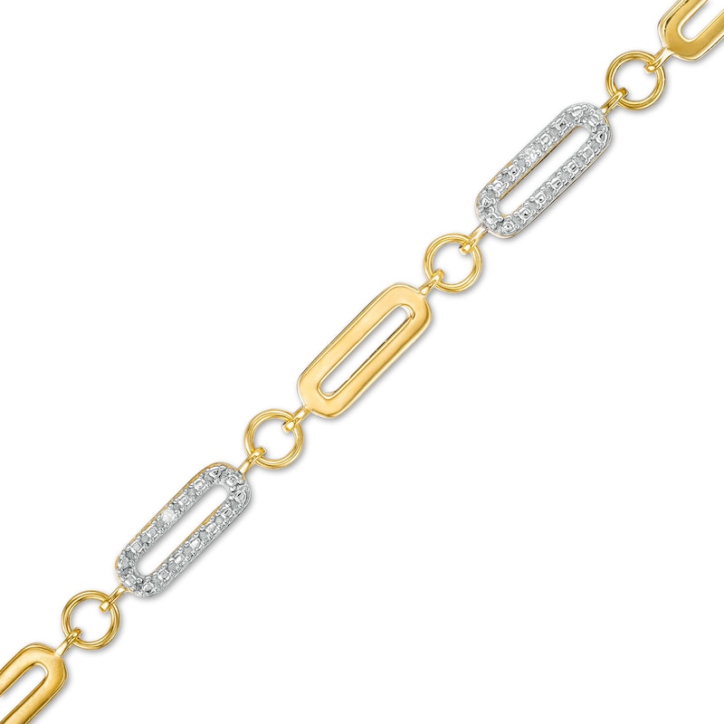 Diamond character paperclip bracelet – diamondaupair