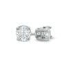 Thumbnail Image 0 of 3/8 CT. T.W. Diamond Solitaire Stud Earrings in 10K White Gold (I/I2)