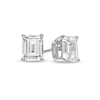 Thumbnail Image 1 of 1 CT. T.W. Certified Emerald-Cut Lab-Created Diamond Solitaire Stud Earrings in 14K White Gold (F/SI2)