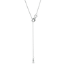 Thumbnail Image 3 of 1 CT. Certified Emerald-Cut Lab-Created Diamond Solitaire Pendant in 14K White Gold (F/SI2)