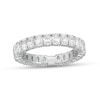 Thumbnail Image 1 of 2-1/3 CT. T.W. Certified Oval Lab-Created Diamond Eternity Anniversary Band in 14K White Gold (F/VS2)