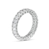 Thumbnail Image 3 of 2-1/3 CT. T.W. Certified Oval Lab-Created Diamond Eternity Anniversary Band in 14K White Gold (F/VS2)