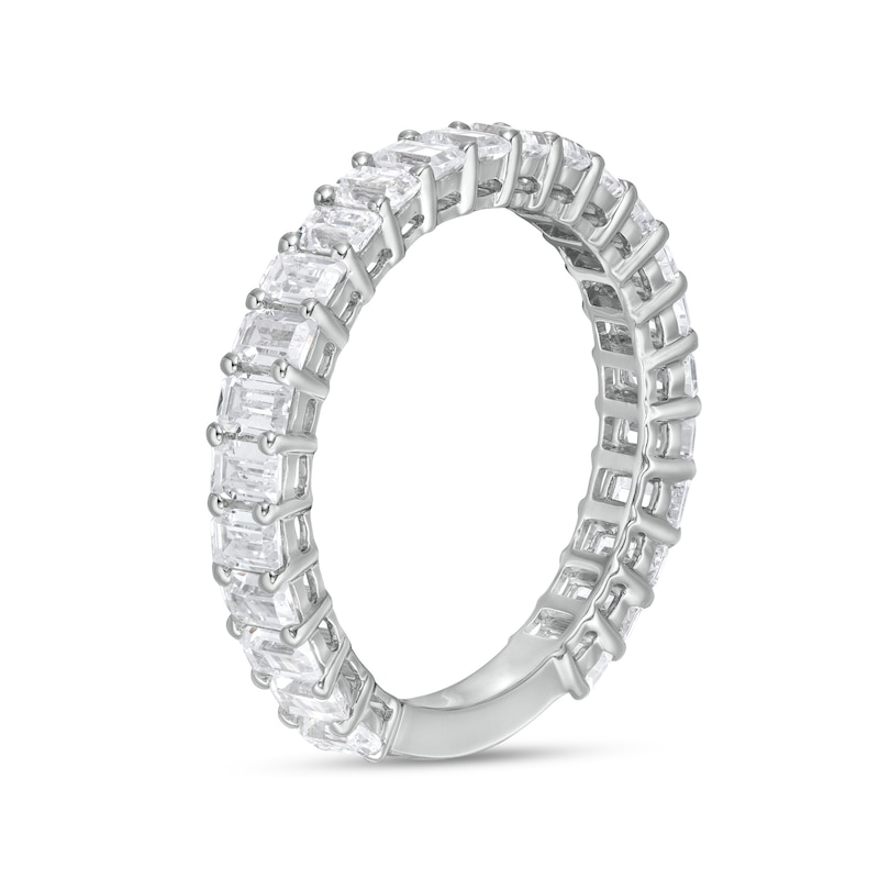 Main Image 3 of 2-1/2 CT. T.W. Certified Emerald-Cut Lab-Created Diamond Eternity Anniversary Band in 14K White Gold (F/VS2)