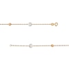 Thumbnail Image 2 of EFFY™ Collection 9.0mm Freshwater Cultured Pearl and Bead Station Necklace in 14K Gold