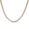 Thumbnail Image 1 of Men's 5.0mm Franco Snake Chain Necklace in Solid Stainless Steel  and Yellow IP - 24&quot;