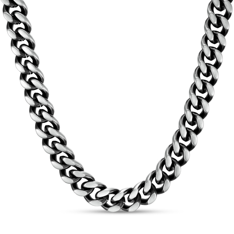 7.8mm Curb Chain Necklace in Sterling Silver - 24