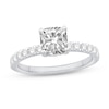 Thumbnail Image 1 of Cushion-Cut Certified Center Diamond 3-1/2 CT. T.W. Engagement Ring in 14K White Gold (G/SI2)