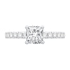 Thumbnail Image 4 of Cushion-Cut Certified Center Diamond 3-1/2 CT. T.W. Engagement Ring in 14K White Gold (G/SI2)