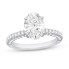 Thumbnail Image 1 of Oval Certified Center Diamond 2-1/2 CT. T.W. Engagement Ring in 14K White Gold (F/SI1)