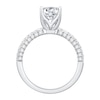 Thumbnail Image 3 of Oval Certified Center Diamond 2-1/2 CT. T.W. Engagement Ring in 14K White Gold (F/SI1)