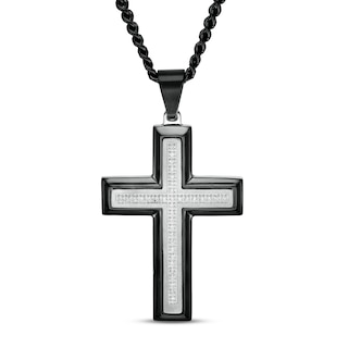 Stainless Steel Black with Lord's Prayer (in Spanish) Bullet Pendant N –  Matador Diamond, LLC