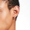 Thumbnail Image 2 of Men's 15.0mm Tube Hoop Earrings Set in Stainless Steel and Black IP