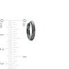 Thumbnail Image 5 of Men's 15.0mm Tube Hoop Earrings Set in Stainless Steel and Black IP