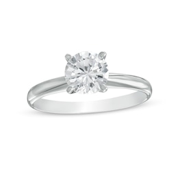 1-1/5 CT. Diamond Solitaire Engagement Ring in 14K White Gold (J/I3)