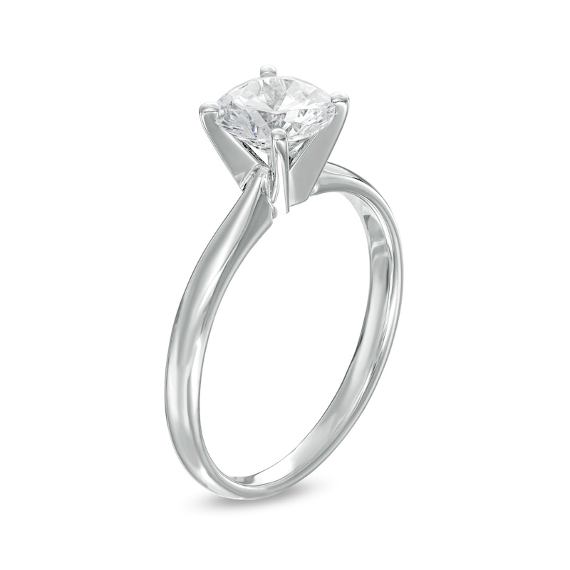 1 CT. Diamond Solitaire Engagement Ring in 14K White Gold (J/I3)