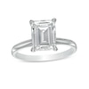 Thumbnail Image 1 of 3 CT. Certified Emerald-Cut Lab-Created Diamond Solitaire Engagement Ring in 14K White Gold (F/VS2)