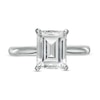 Thumbnail Image 4 of 3 CT. Certified Emerald-Cut Lab-Created Diamond Solitaire Engagement Ring in 14K White Gold (F/VS2)