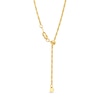 Thumbnail Image 3 of 1.58mm Adjustable Diamond-Cut Rope Chain Necklace in Solid 14K Gold - 22&quot;