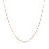 Thumbnail Image 1 of 0.90mm Box Chain Necklace in Solid 14K Rose Gold - 18&quot;