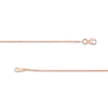 Thumbnail Image 3 of 0.90mm Box Chain Necklace in Solid 14K Rose Gold - 18&quot;